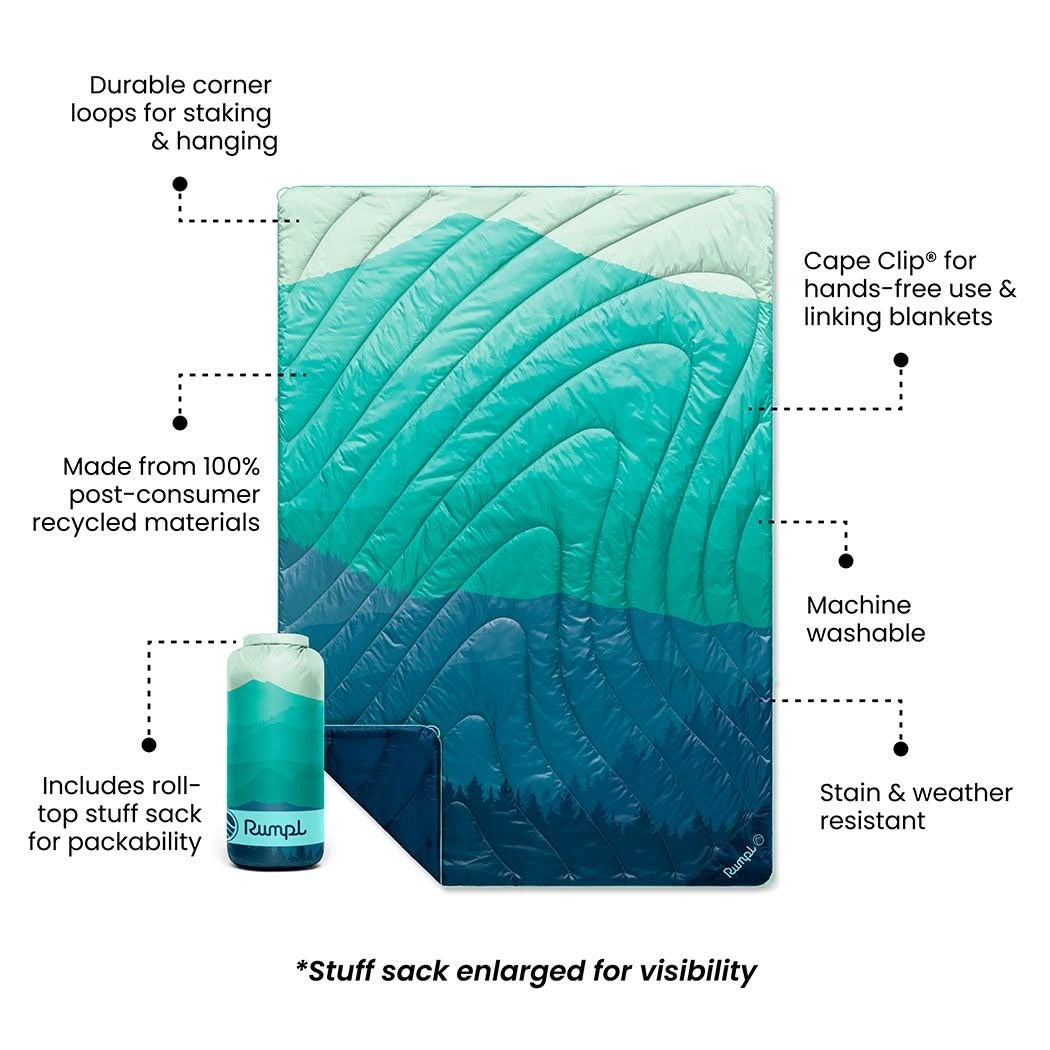 Original Puffy Blanket - Seascape Ridge Mountains - 1 Person