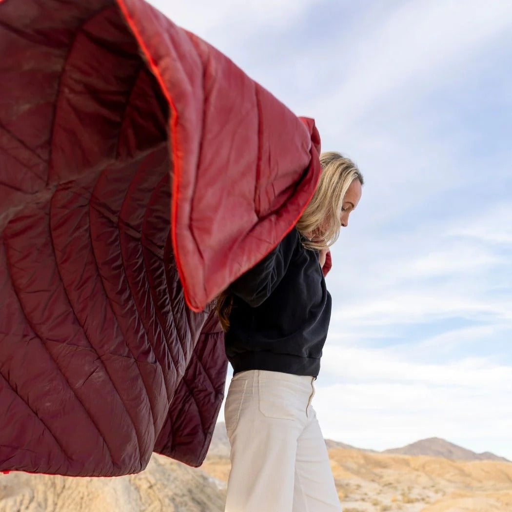 Original Puffy Blanket - Fig Cherry - 1 Person