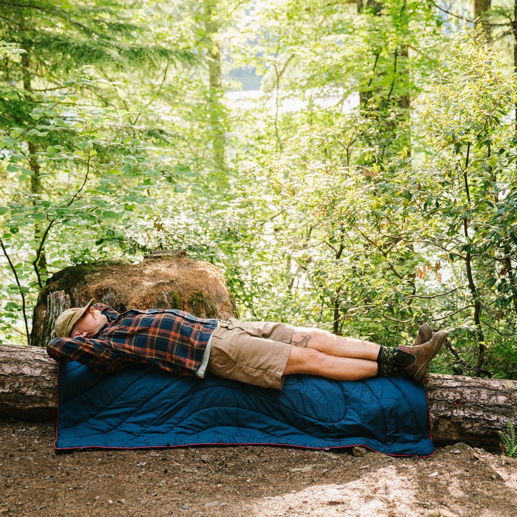 Rumpl | Original Puffy Blanket - Deepwater | | | Solid Original