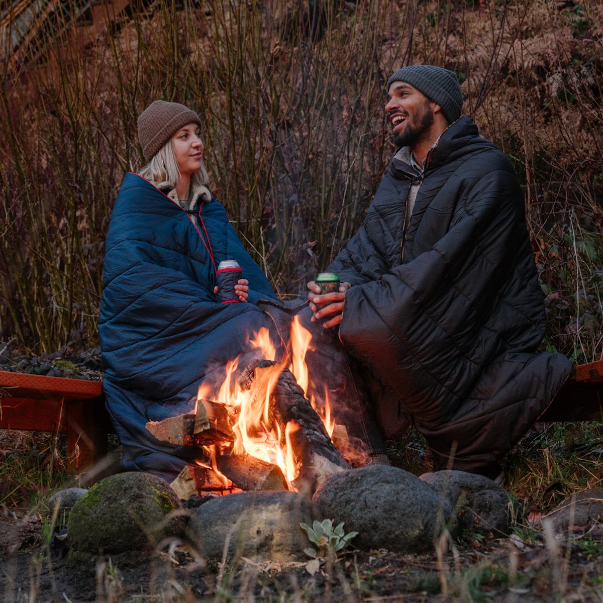 Rumpl | Original Puffy Blanket - Deepwater | | | Solid Original