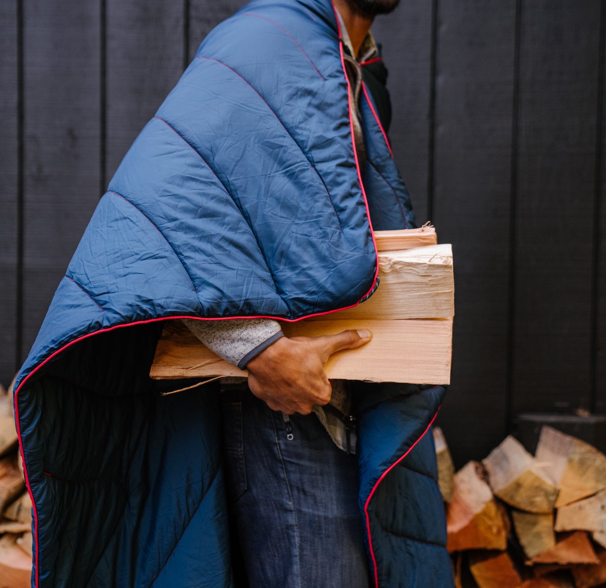 Rumpl | Original Puffy Blanket - Deepwater | | | Solid Original