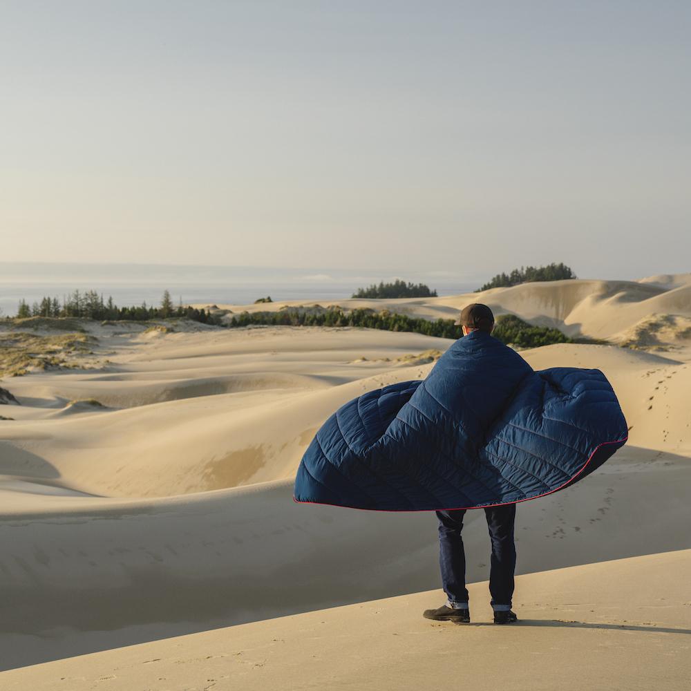 Rumpl | Original Puffy Blanket - Deepwater | | | Solid Original