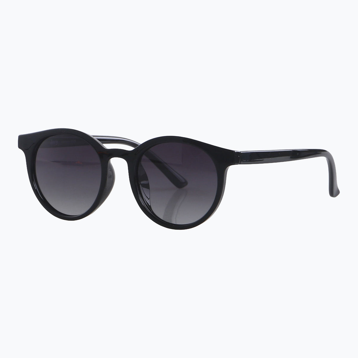 Jaxy Havana Haze Round sunglasses — side view #Color_Black
