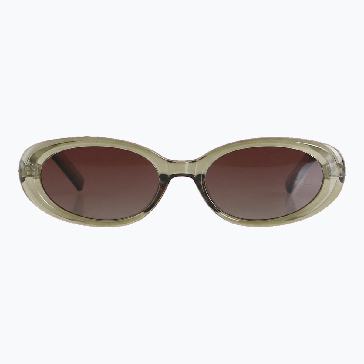 Jaxy Scarlet in Green — Oval Polarized sunglasses