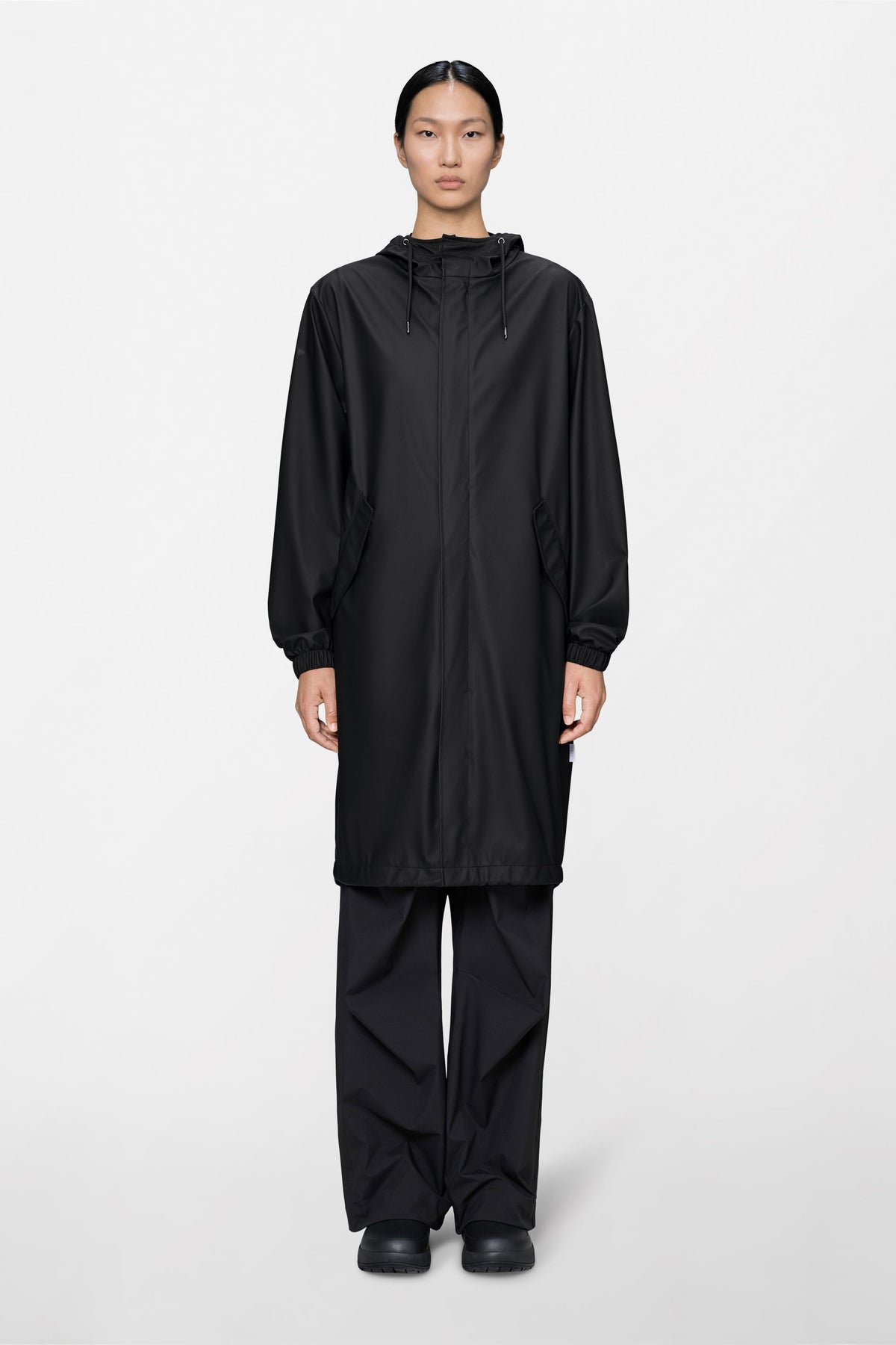 RAINS Fishtail Parka Black Jacket