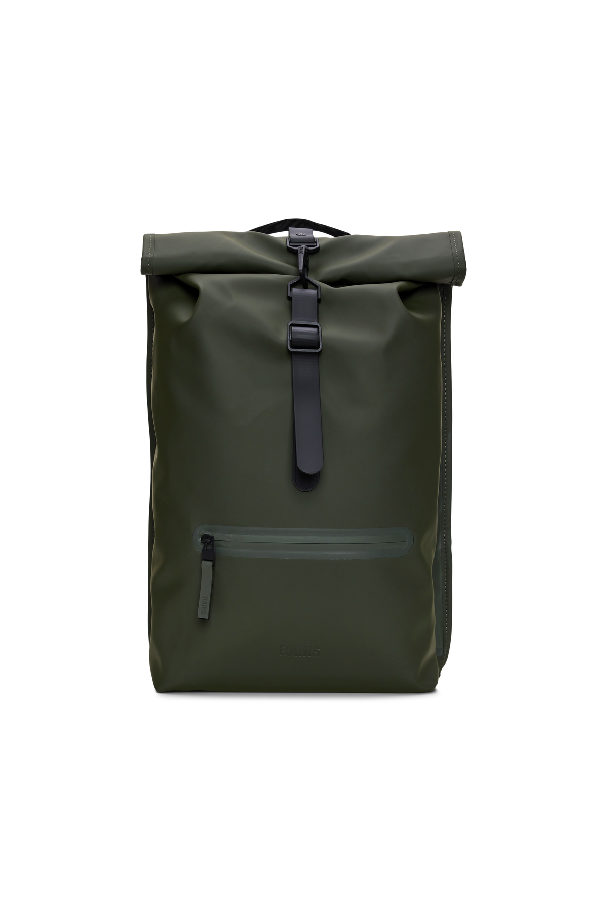 RAINS Rolltop Rucksack Green 17L H48 x D11 x W32 cm Backpack