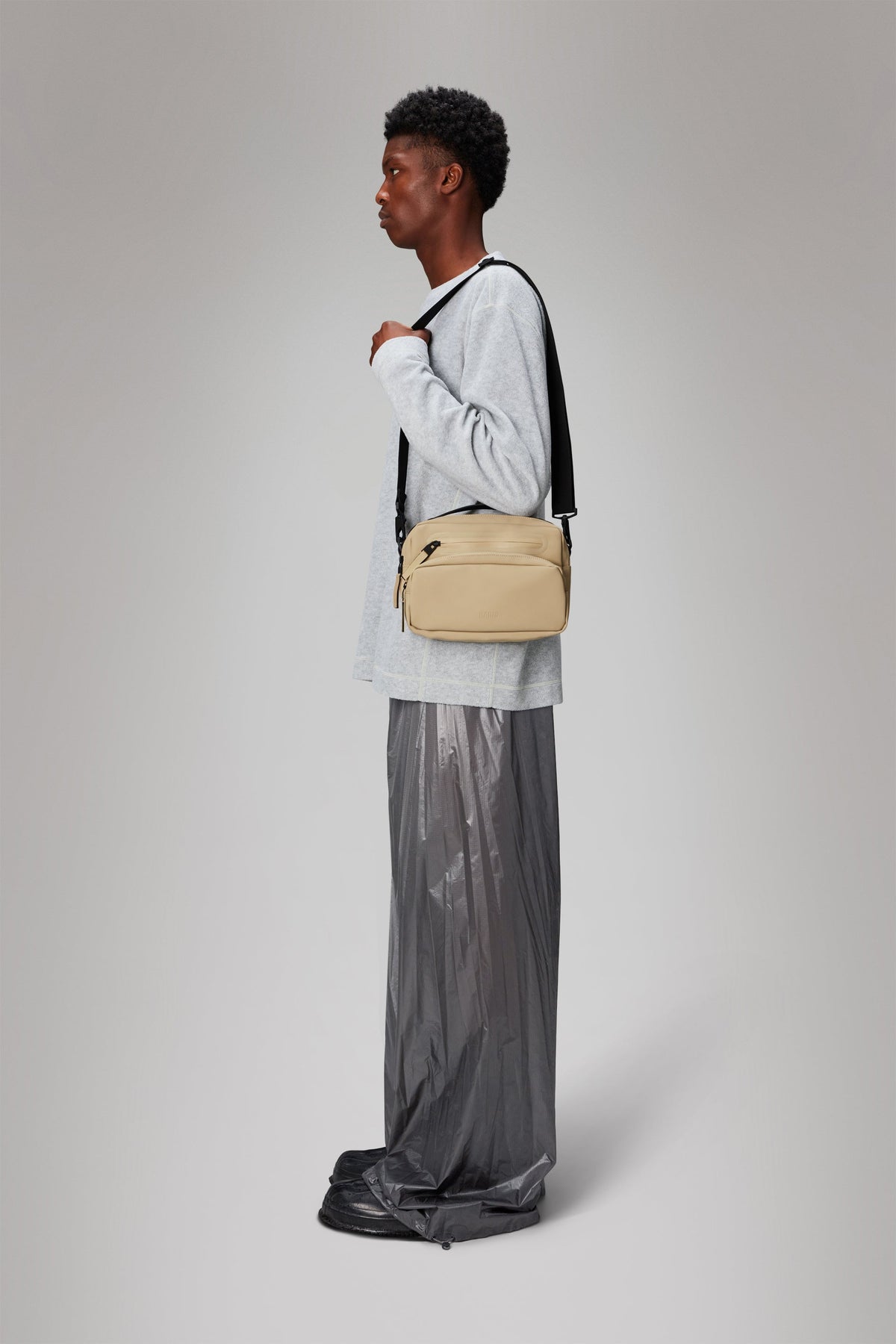 RAINS Cargo Box Bag Sand Crossbody