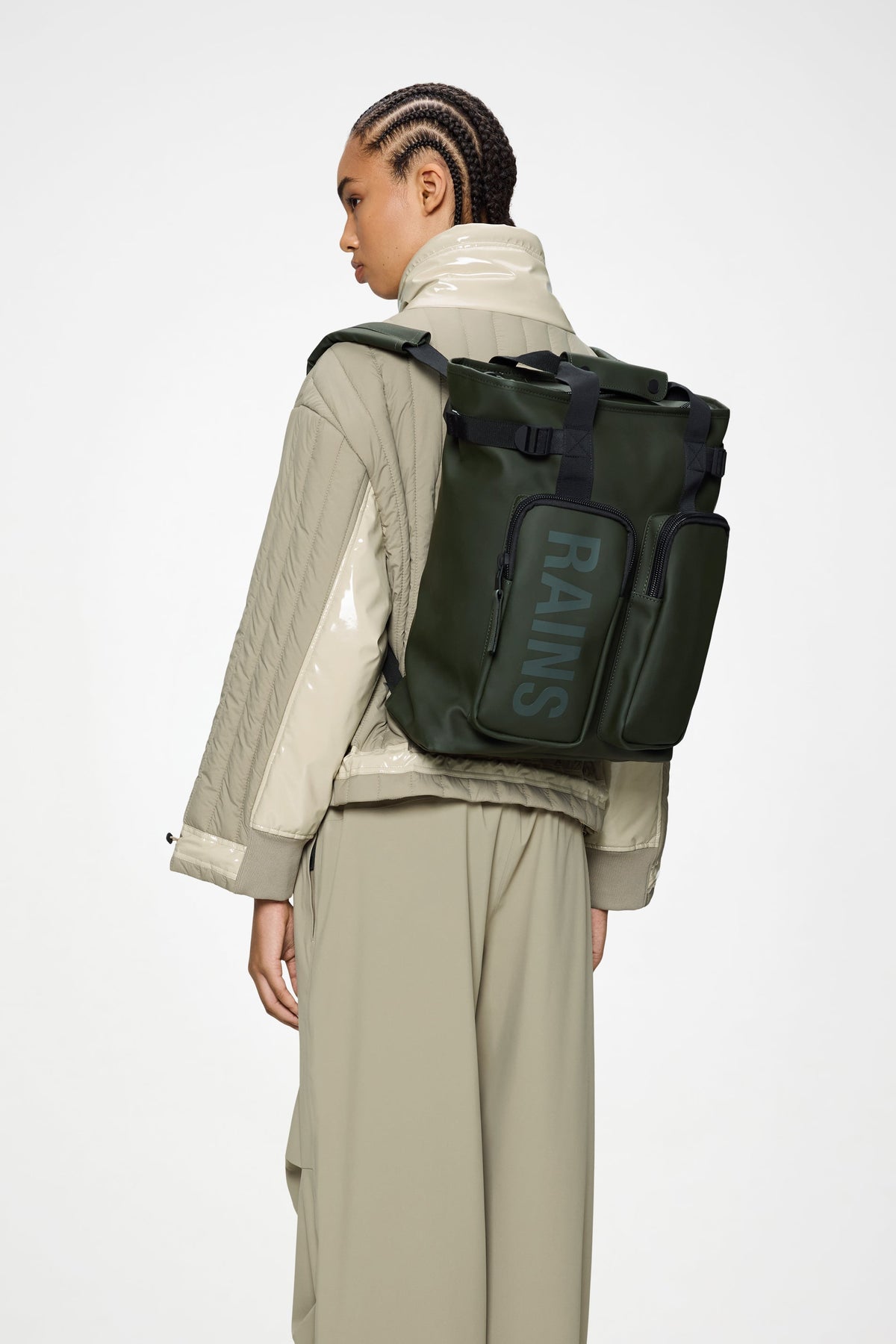 RAINS Texel Tote Backpack Green Backpack