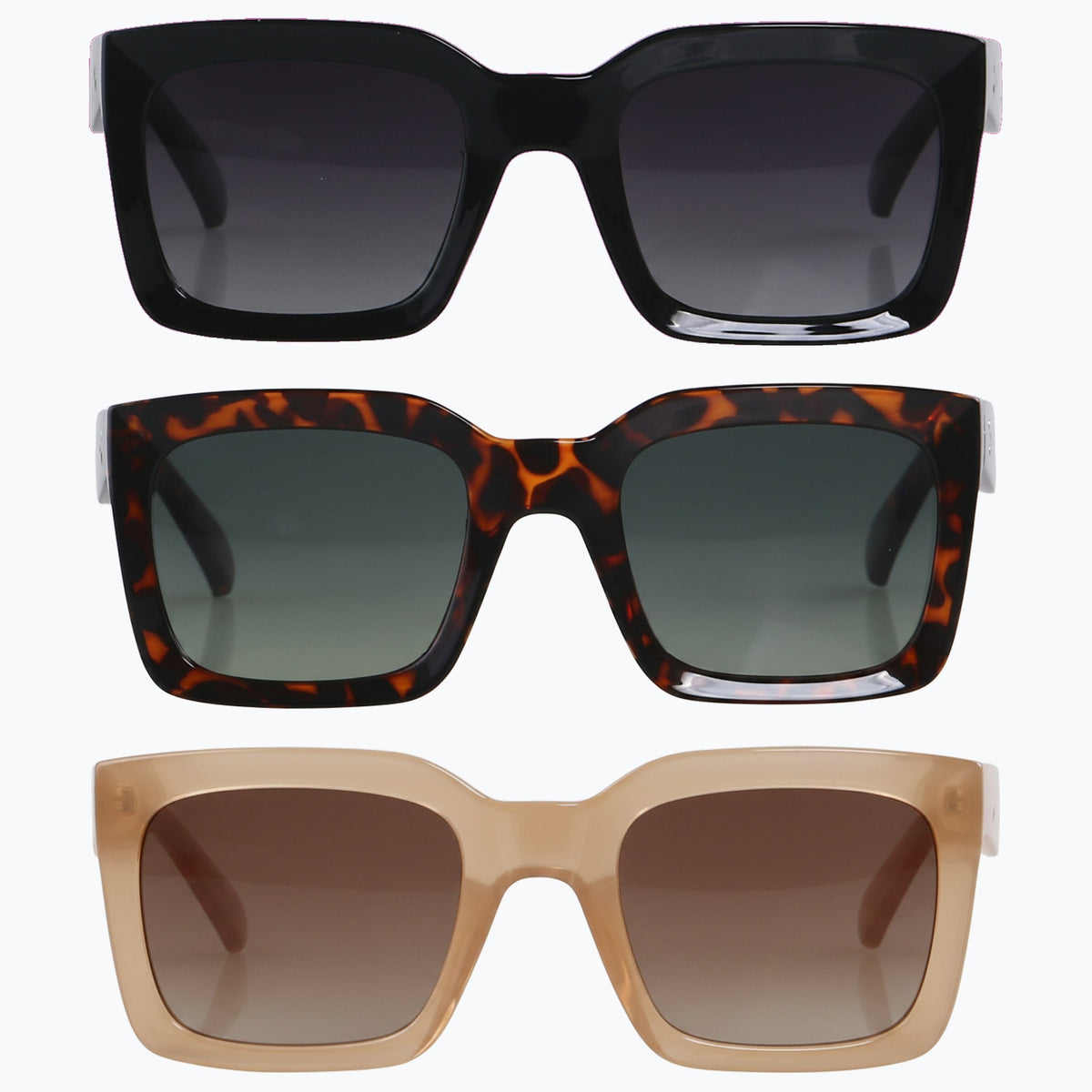 Jaxy Canyon — Classic Square Polarized sunglasses in Black