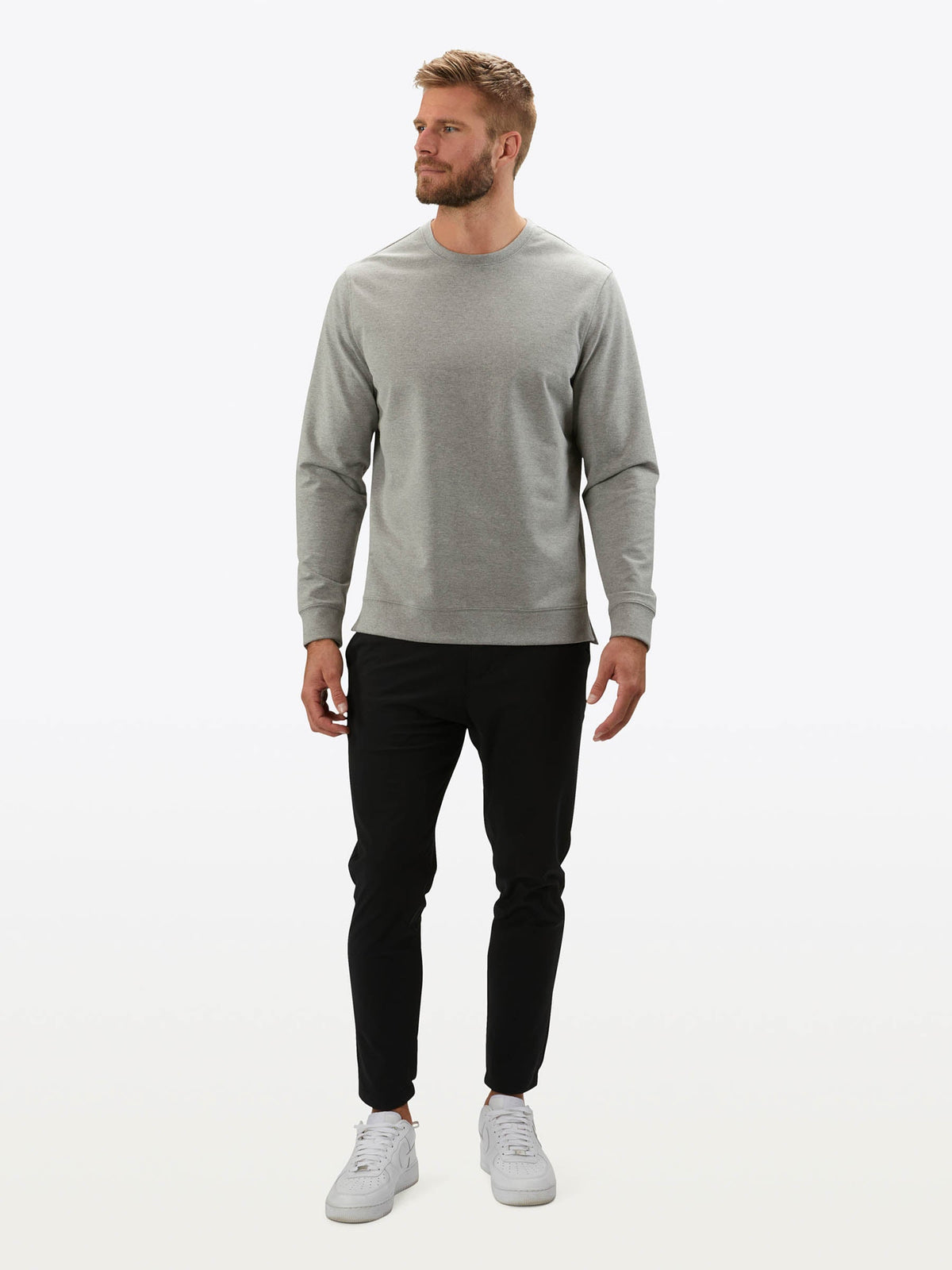 Hyperloop Pullover Split-Hem | Heather Grey Signature-fit