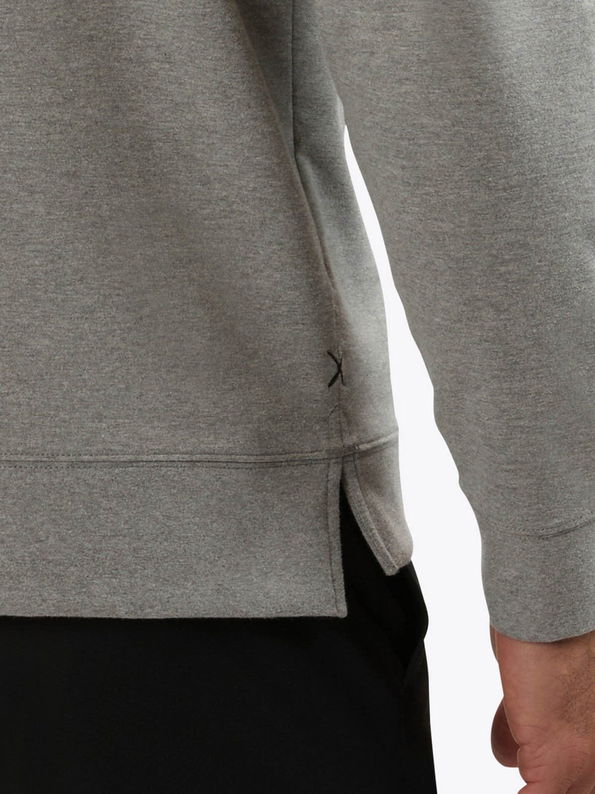 Hyperloop Pullover Split-Hem | Heather Grey Signature-fit