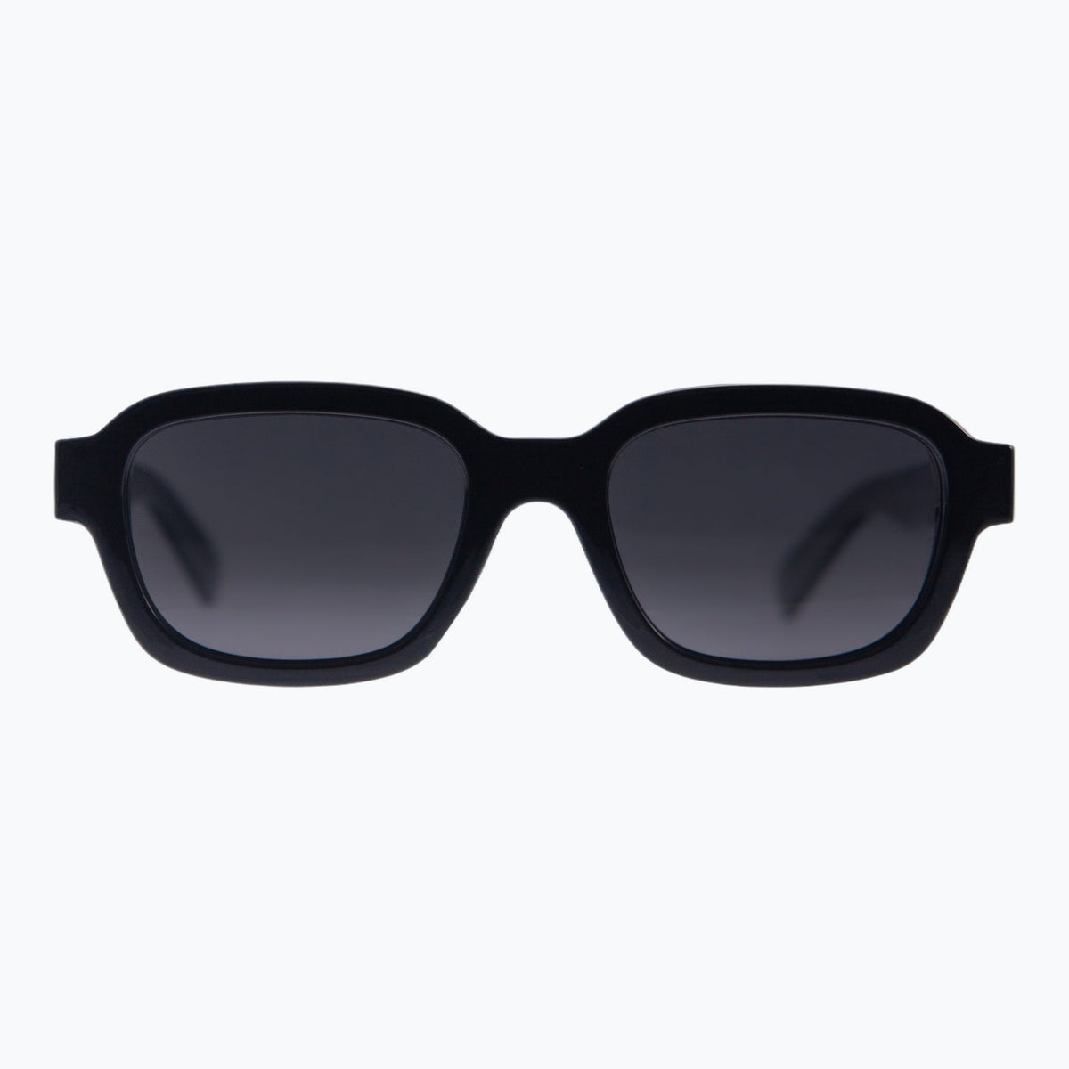 Jaxy Foundry in Black — Square Polarized sunglasses #Color_Black
