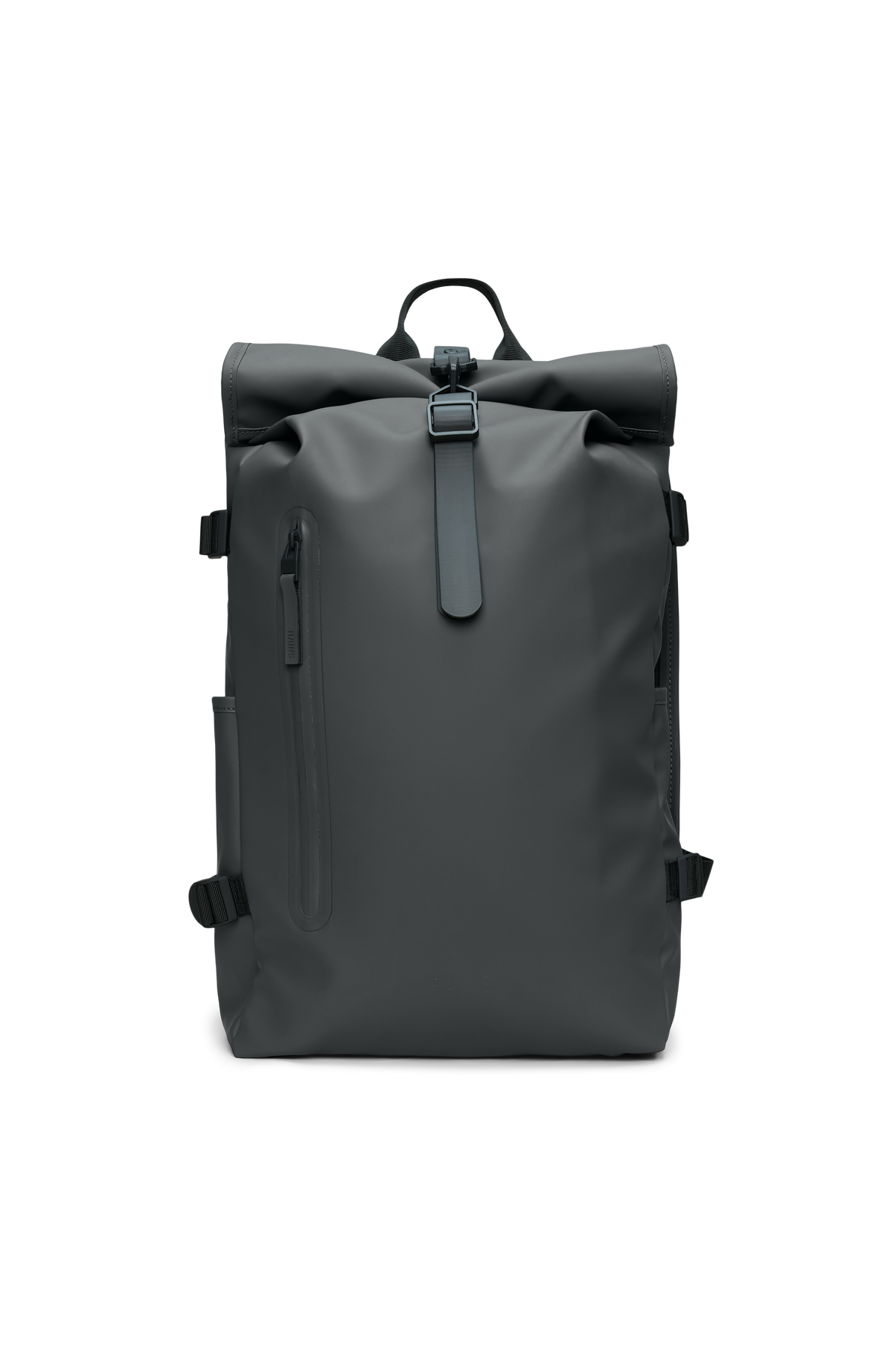 RAINS Rolltop Rucksack Large Dark Grey 28L H63 x D14 x W32 cm Backpack