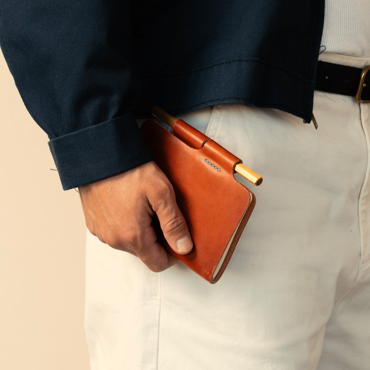 The Companion Butterfly Close Pocket Notebook - English Tan