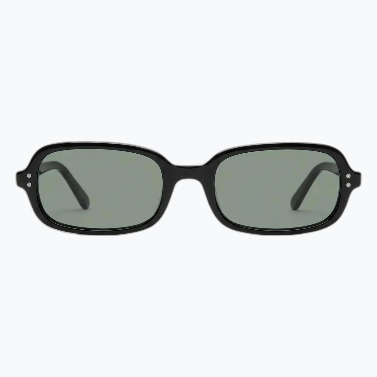 Jaxy Palm State in Black — Rectangle Polarized sunglasses #Color_Black
