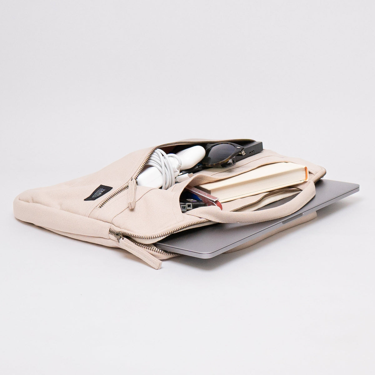 13 inch laptop sleeve with handle#color_sand-dune