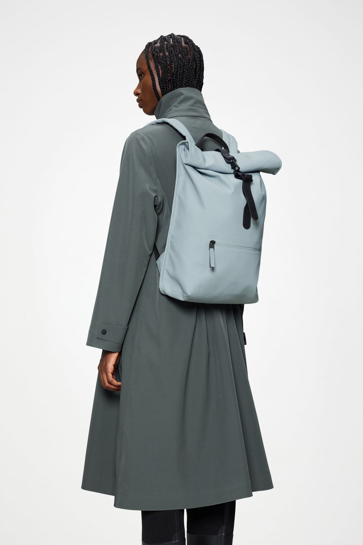 RAINS Rolltop Rucksack Pool Backpack