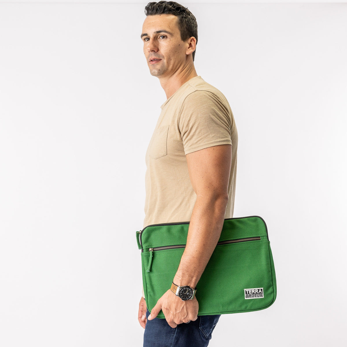 15 in laptop case#color_moss-green