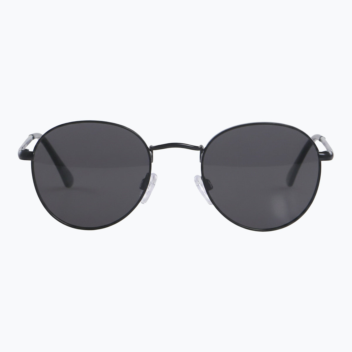 Jaxy Raven in Black — Round Polarized sunglasses