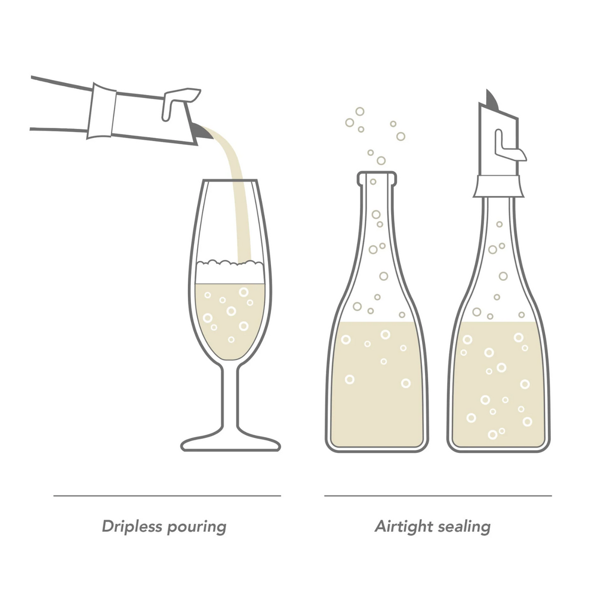 Champagne Stopper and Server