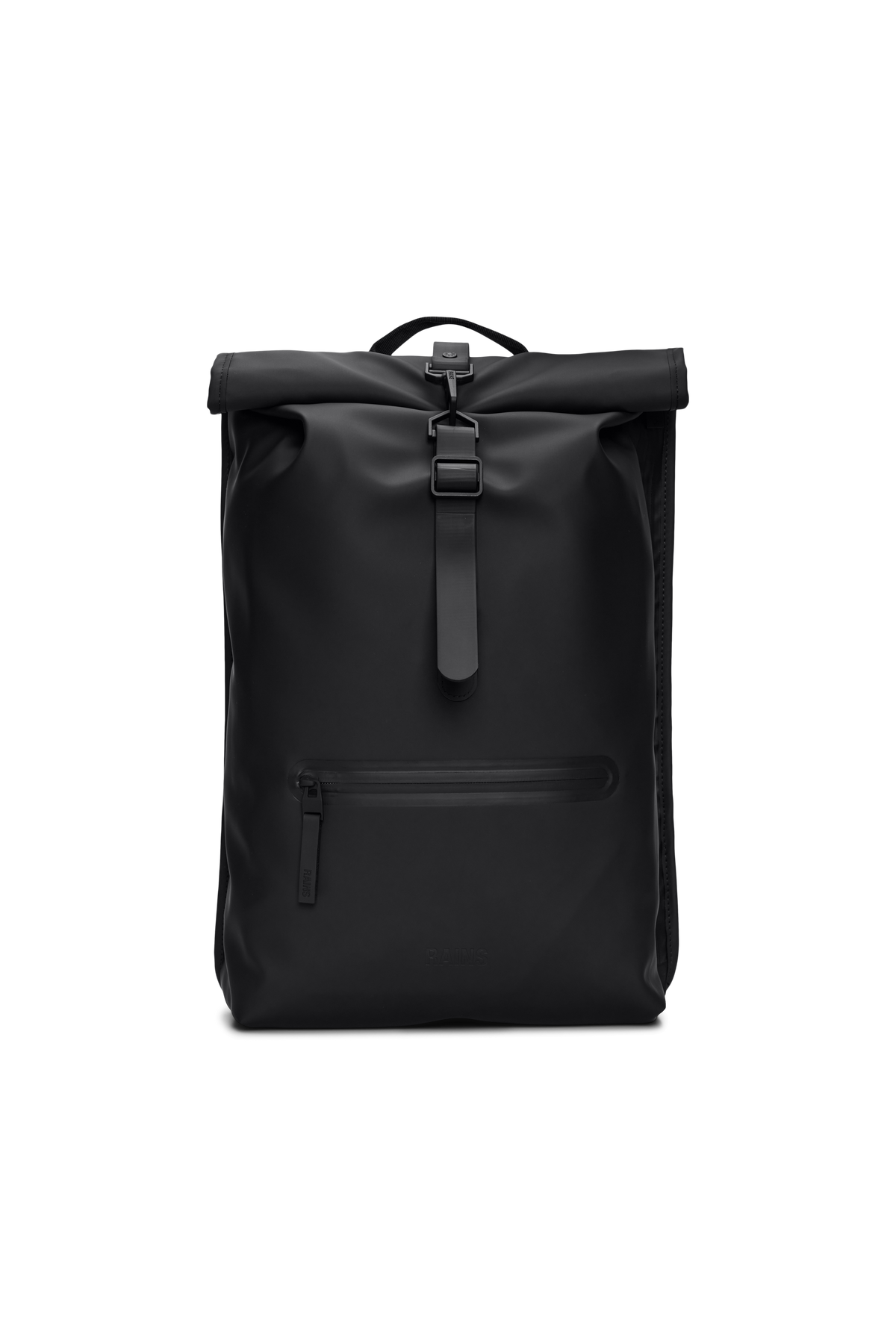 RAINS Rolltop Rucksack Black 17L H48 x D11 x W32 cm Backpack