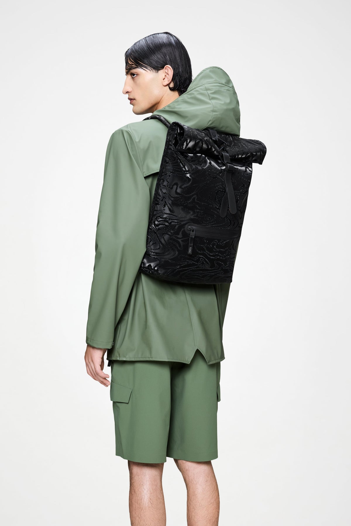 RAINS Rolltop Rucksack Amp Backpack