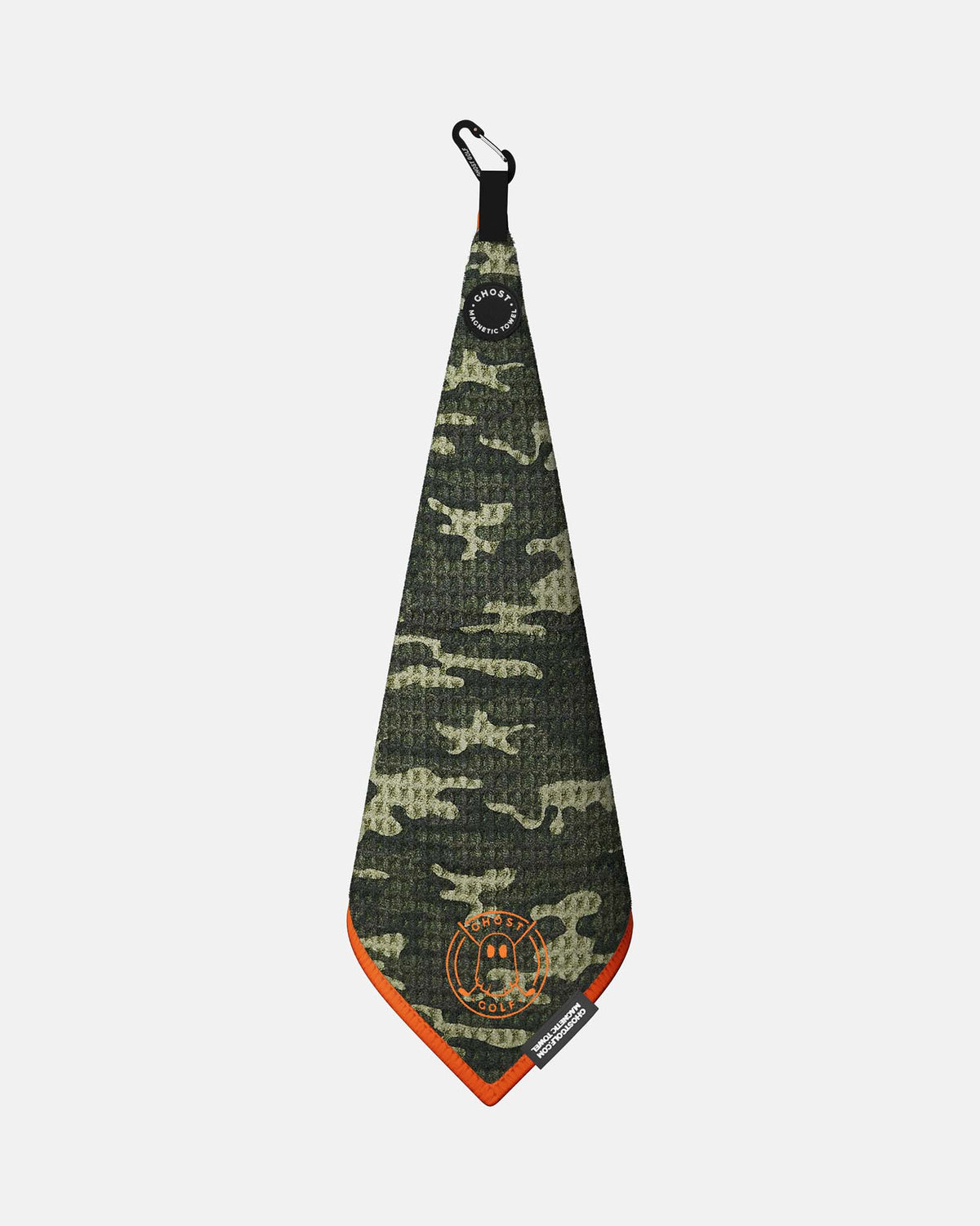 Greenside Towel: Magnet Patch and Carabiner: Color Forest Camo #color_forest-camo
