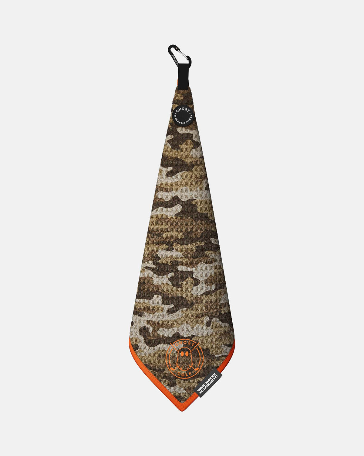 Greenside Towel: Magnet Patch and Carabiner: Color Desert Camo #color_desert-camo