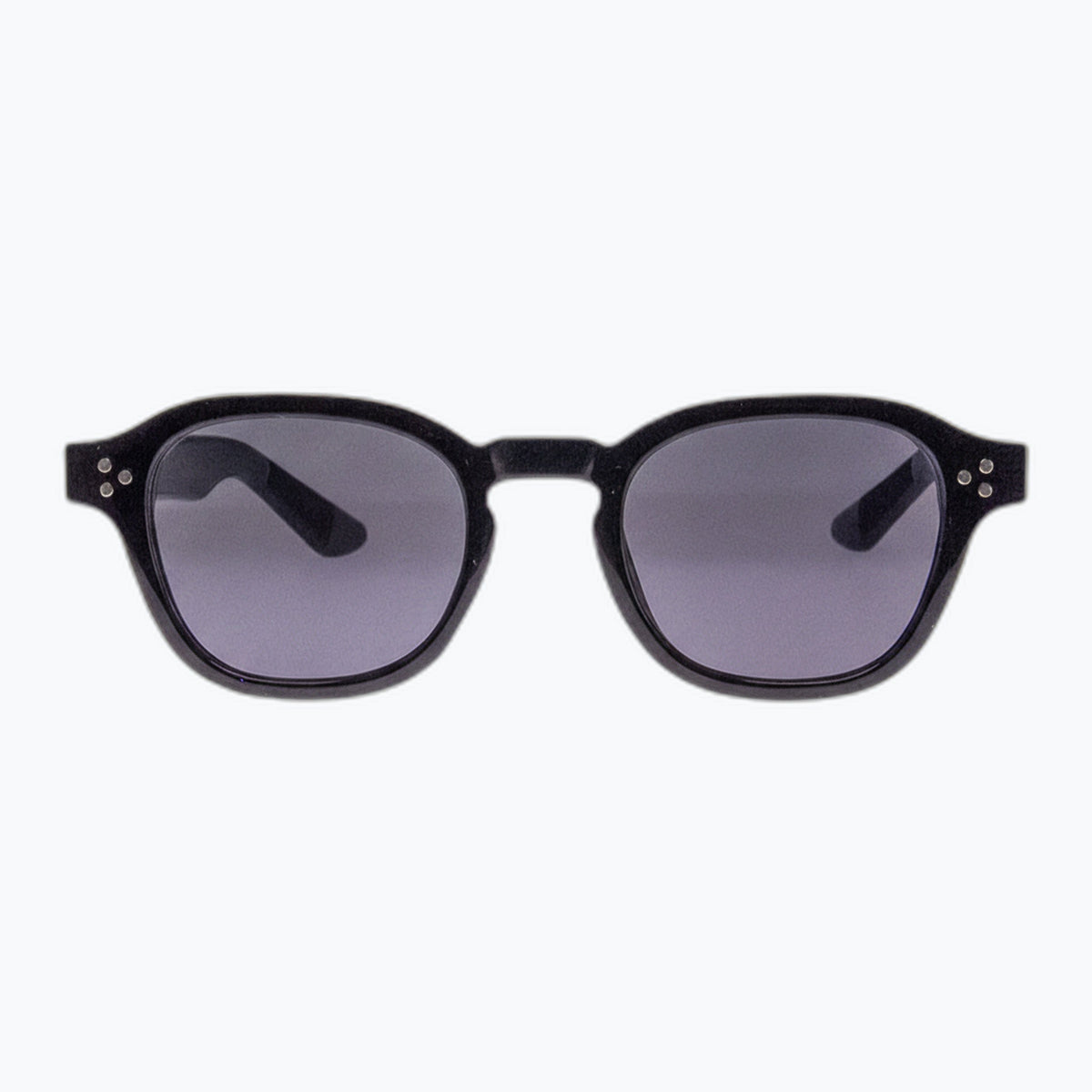 Jaxy Westside in Black — Round Polarized sunglasses