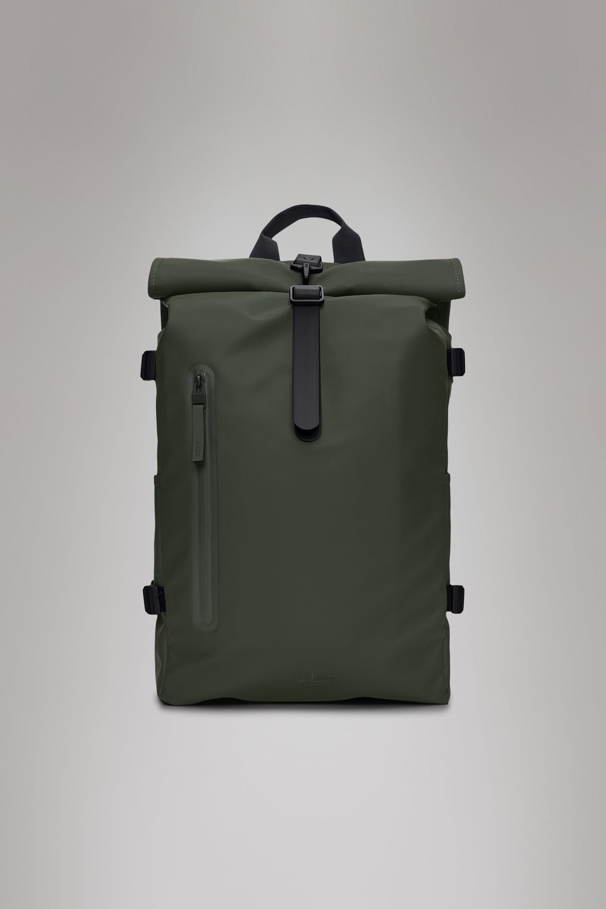 RAINS Rolltop Rucksack Large Green Backpack