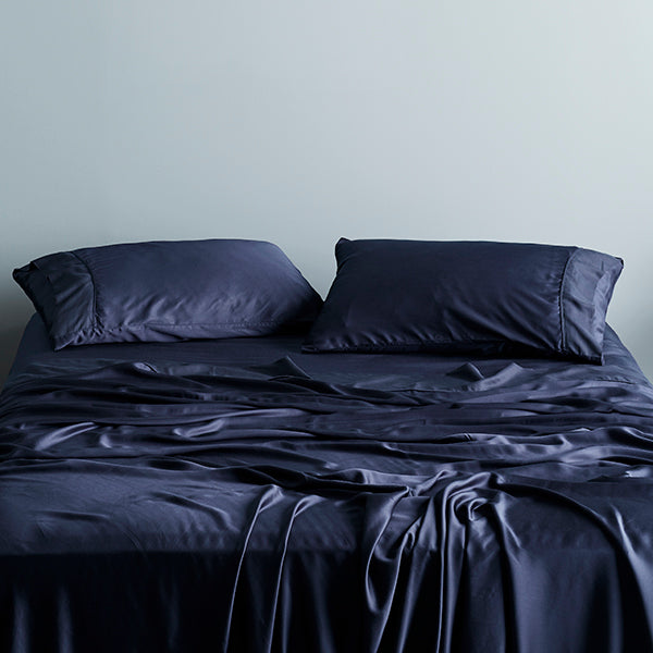 Ocean | Signature Sateen Pillowcase Set Made With 100% Organic Bamboo #Color_ocean