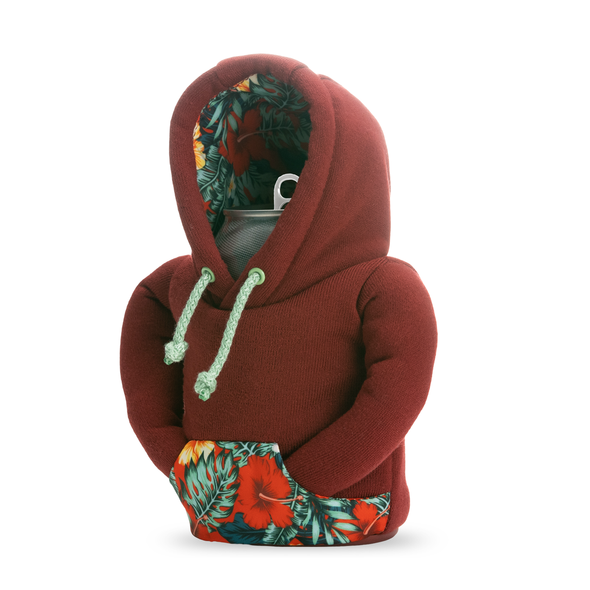 The Hoodie - Puffin Drinkwear drink sleeves #color_brick-red-island-time