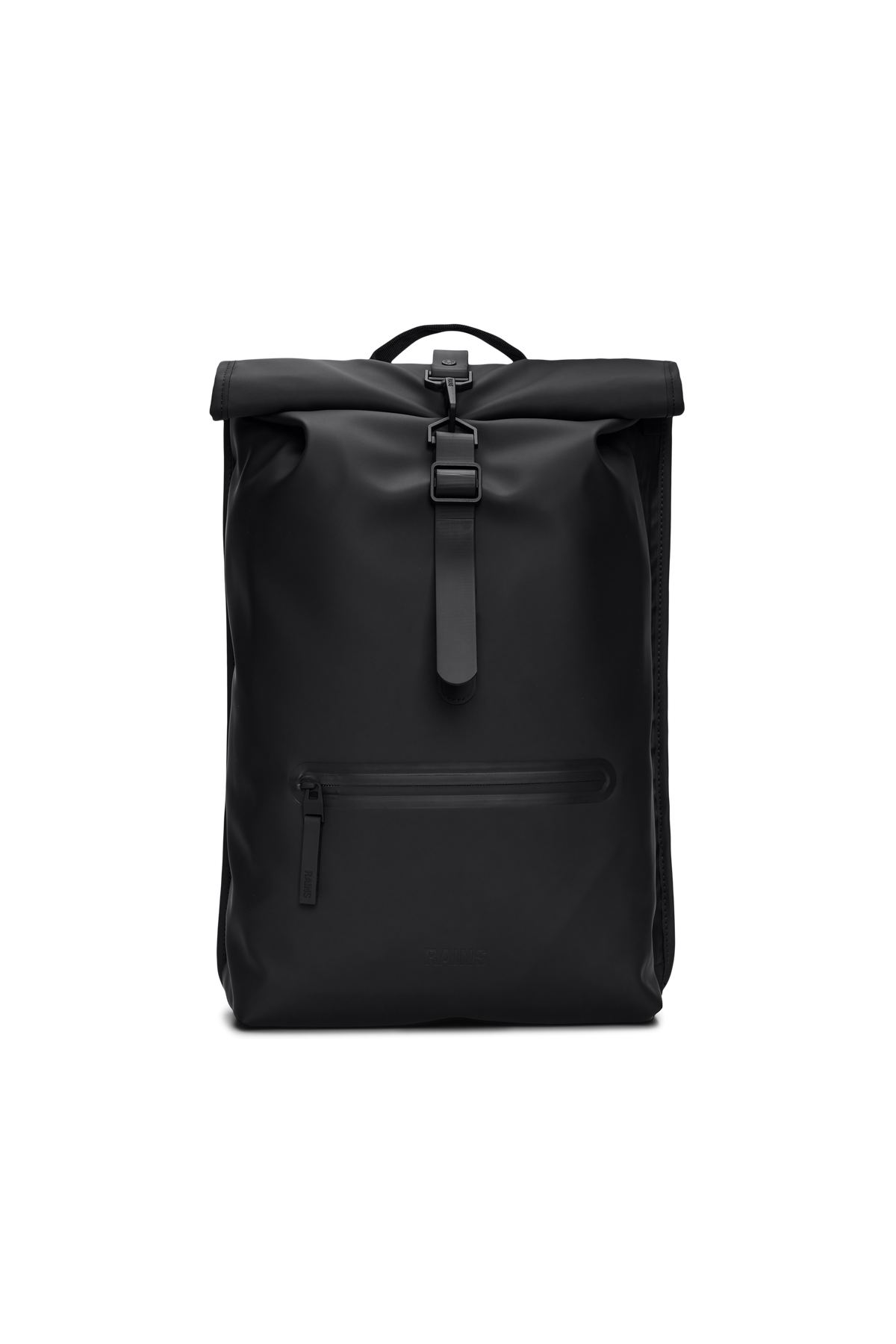 RAINS Rolltop Rucksack Black 17L H60 x D11 x W32 cm Backpack