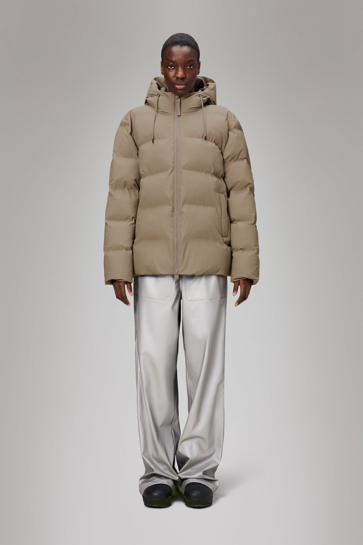 RAINS Alta Puffer Jacket Beige Jacket