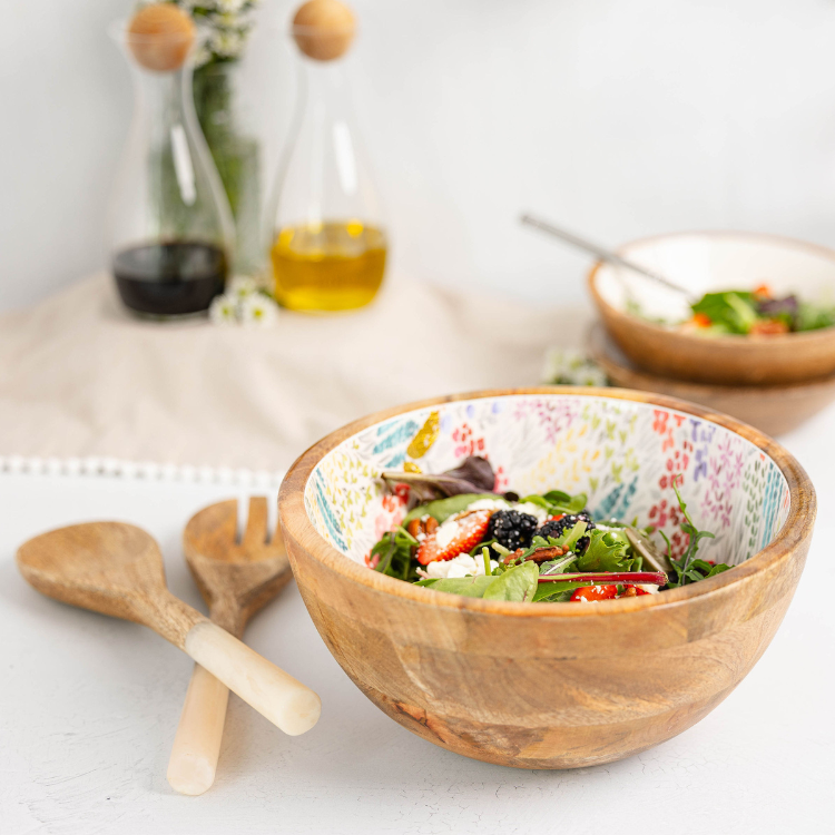 Jeanne Fitz Medium Floral Gold Foil Bowl