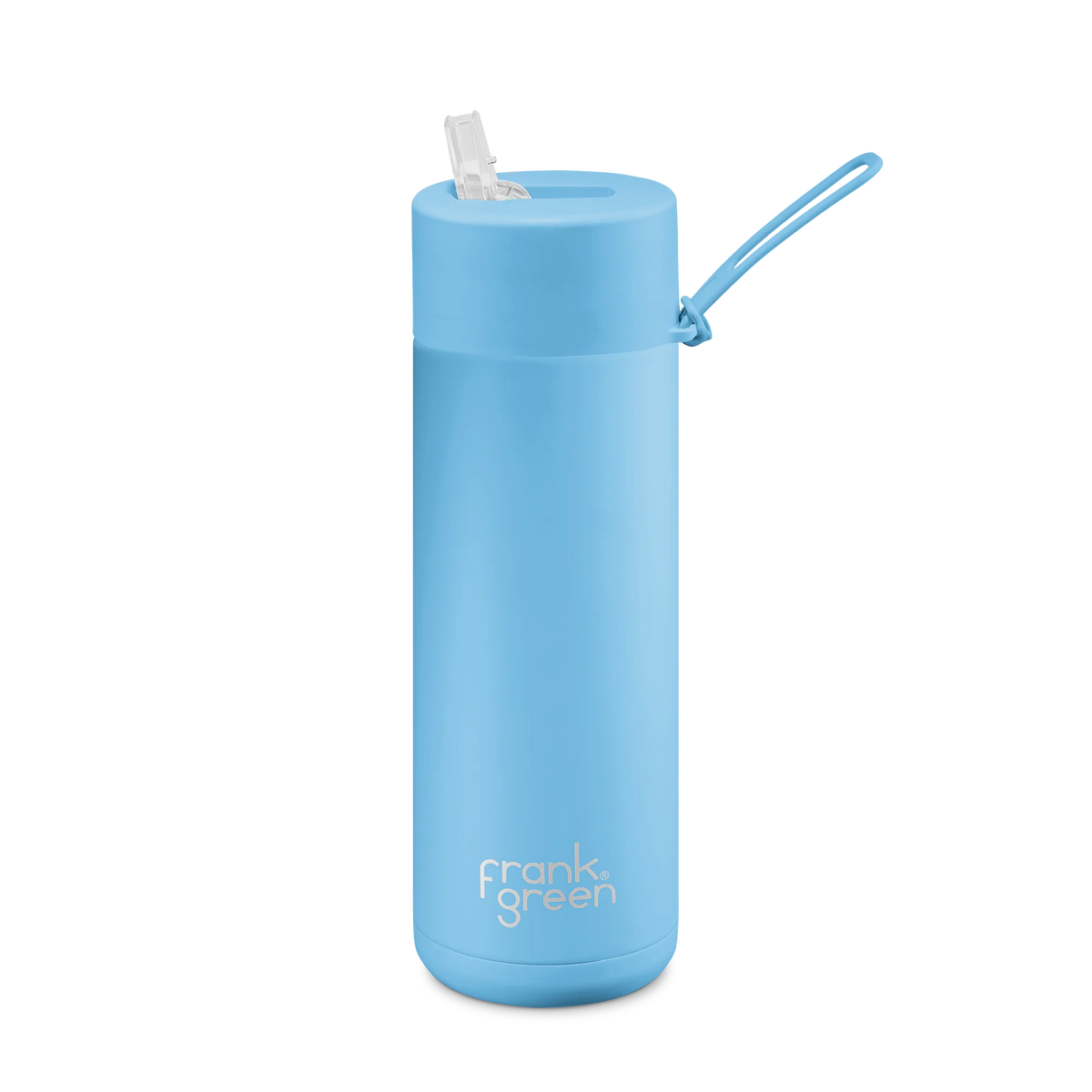Ceramic Reusable Bottle - Flip Straw Lid