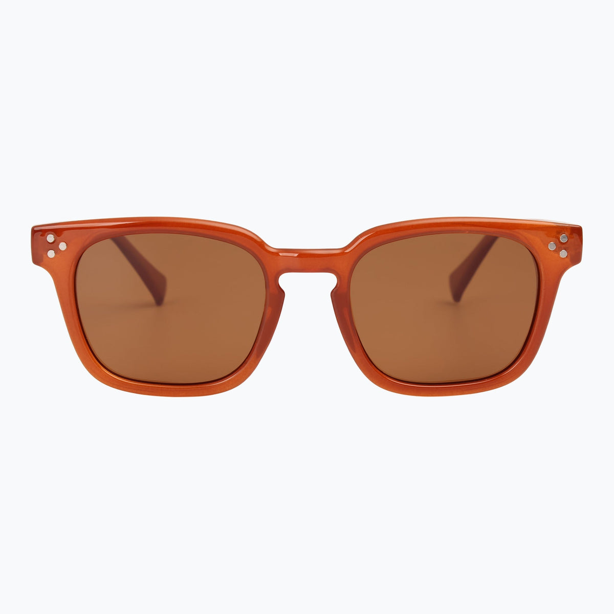 Jaxy Diner in Rust Tort — Square Polarized sunglasses
