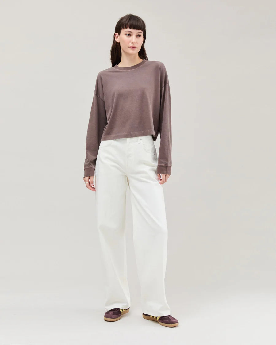 Women's Relaxed Crop Long Sleeve Tee