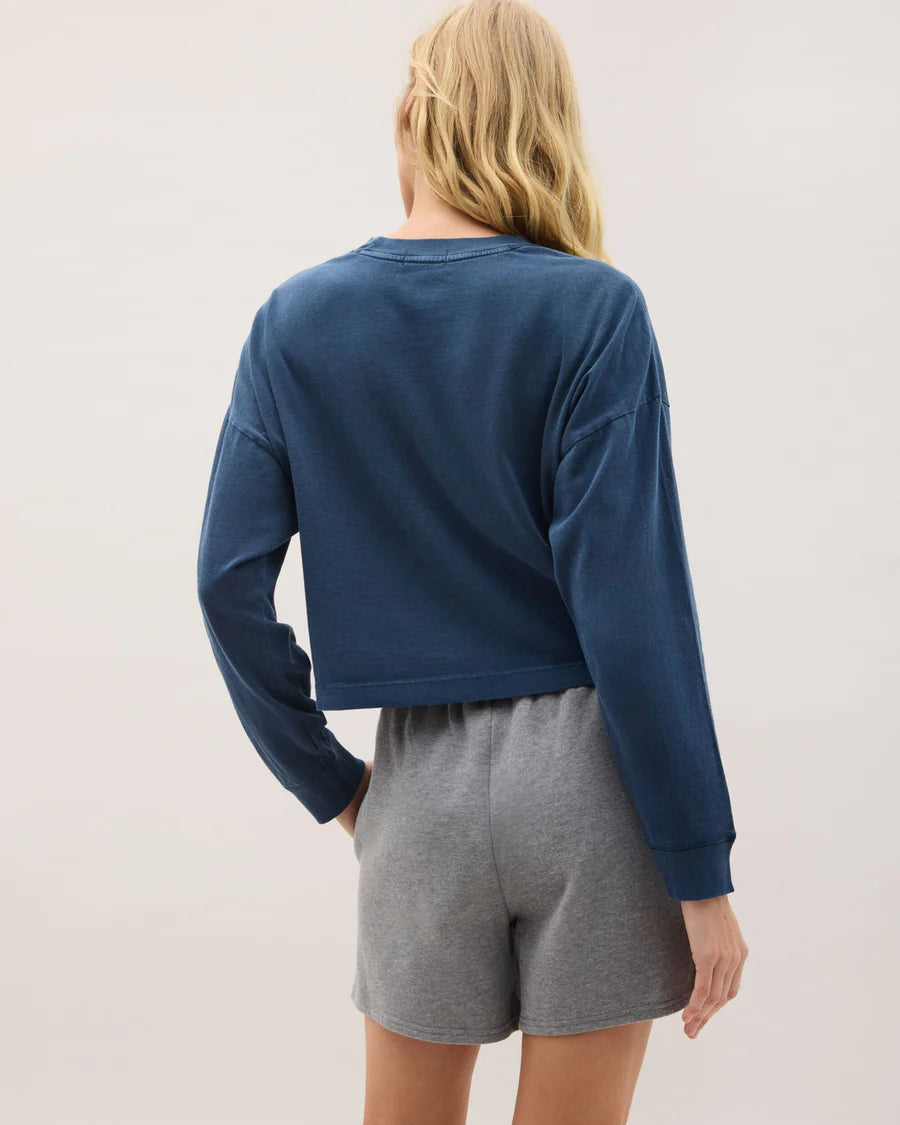 Women's Relaxed Crop Long Sleeve Tee