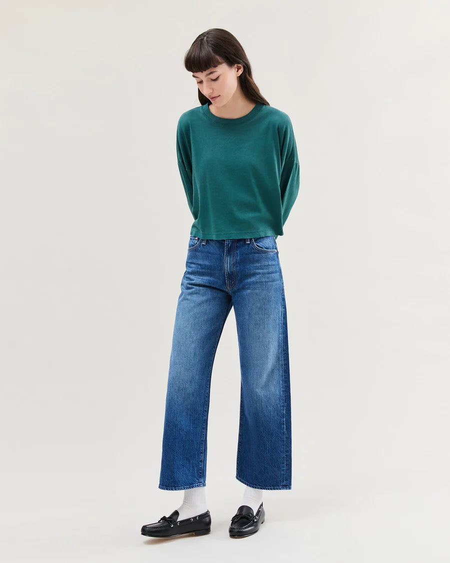 Women's Relaxed Crop Long Sleeve Tee