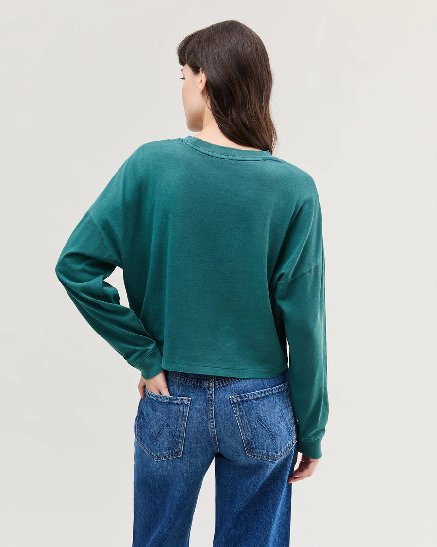 Women's Relaxed Crop Long Sleeve Tee