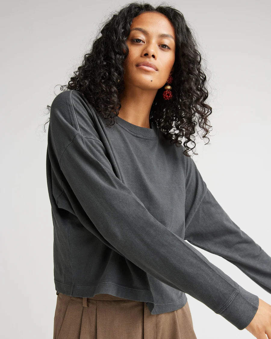 Women's Relaxed Crop Long Sleeve Tee