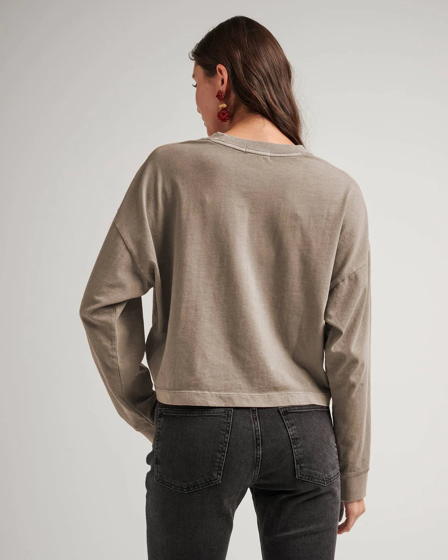Women's Relaxed Crop Long Sleeve Tee
