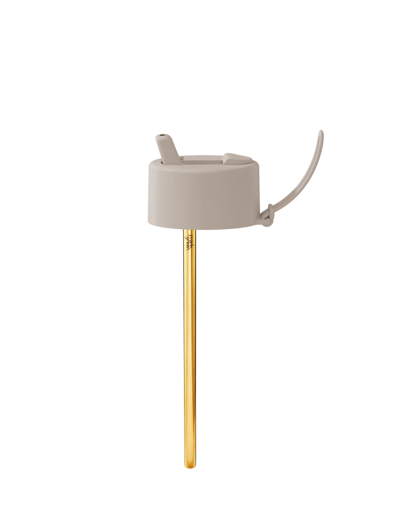 Ceramic Reusable Bottle - Flip Straw Lid