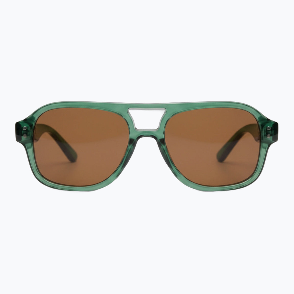 Jaxy Captain in Green — Aviator Polarized sunglasses