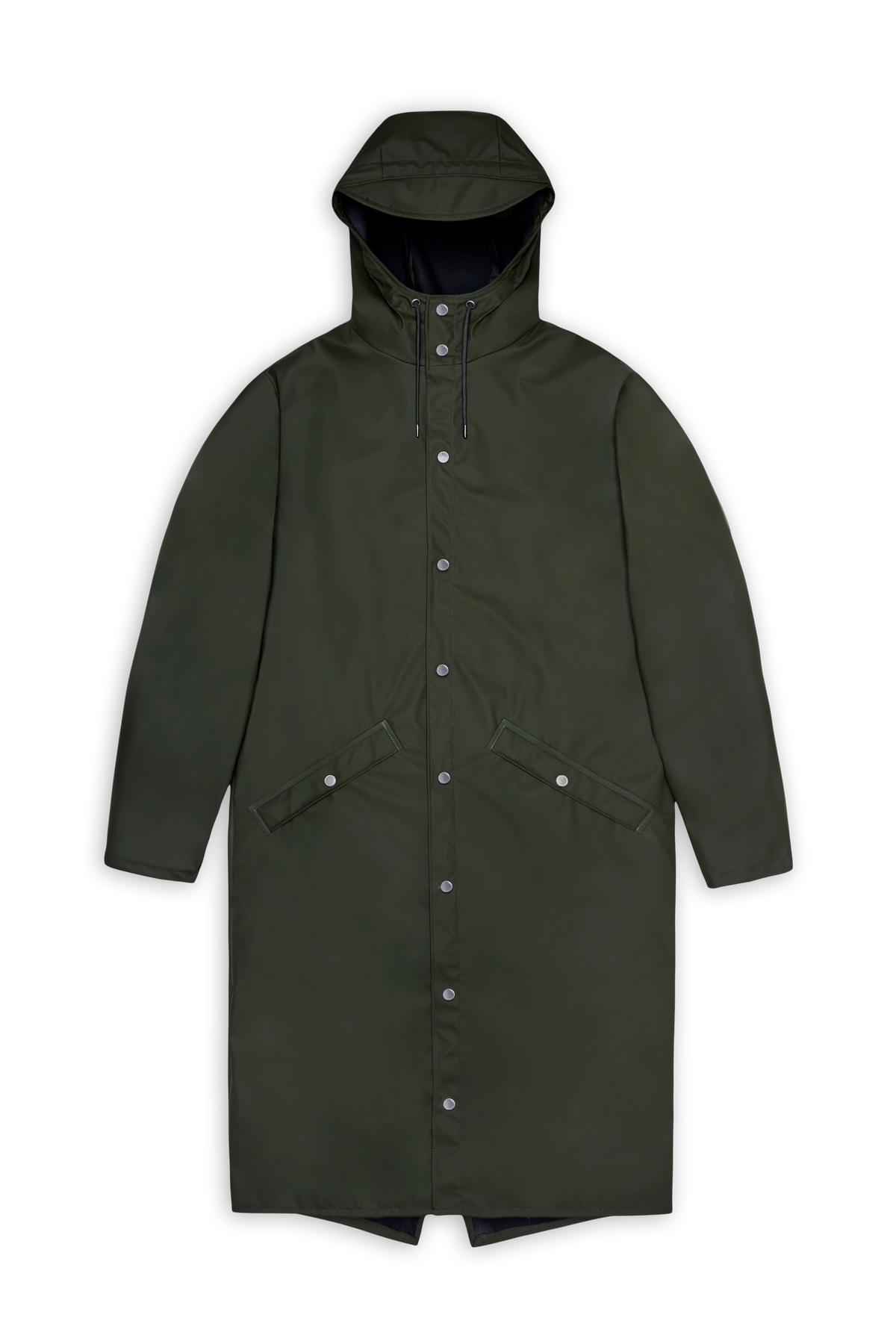 RAINS Longer Jacket Green Jacket