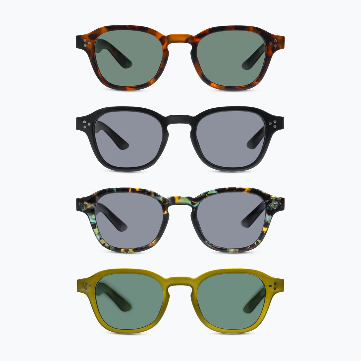 Jaxy Westside — Vintage Square Polarized sunglasses in Antique Tort