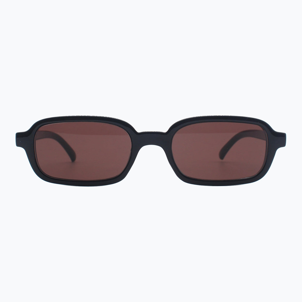 Jaxy Velvet Hour in Black — Rectangle sunglasses