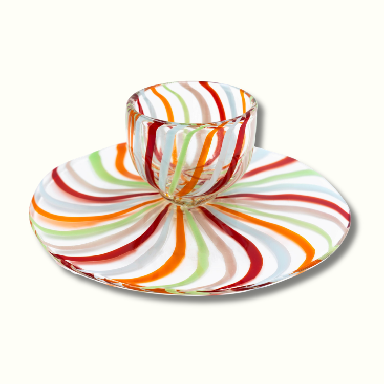 Jeanne Fitz Reversible Cake Stand and Chip and Dip Platter