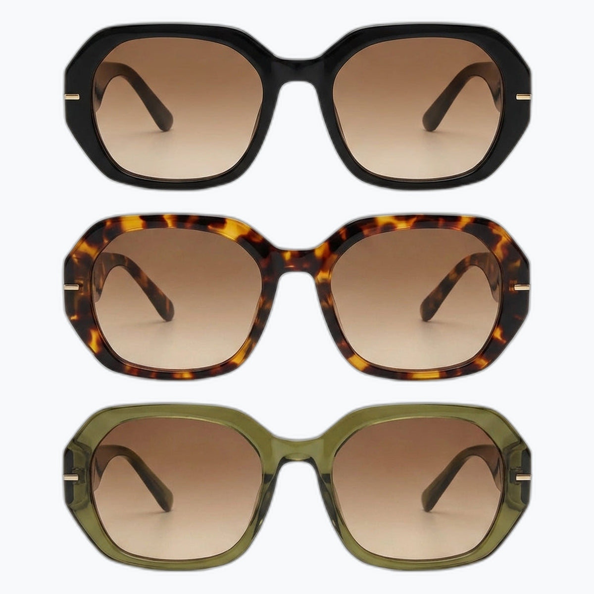Jaxy The Regent — Classic Square sunglasses in Black
